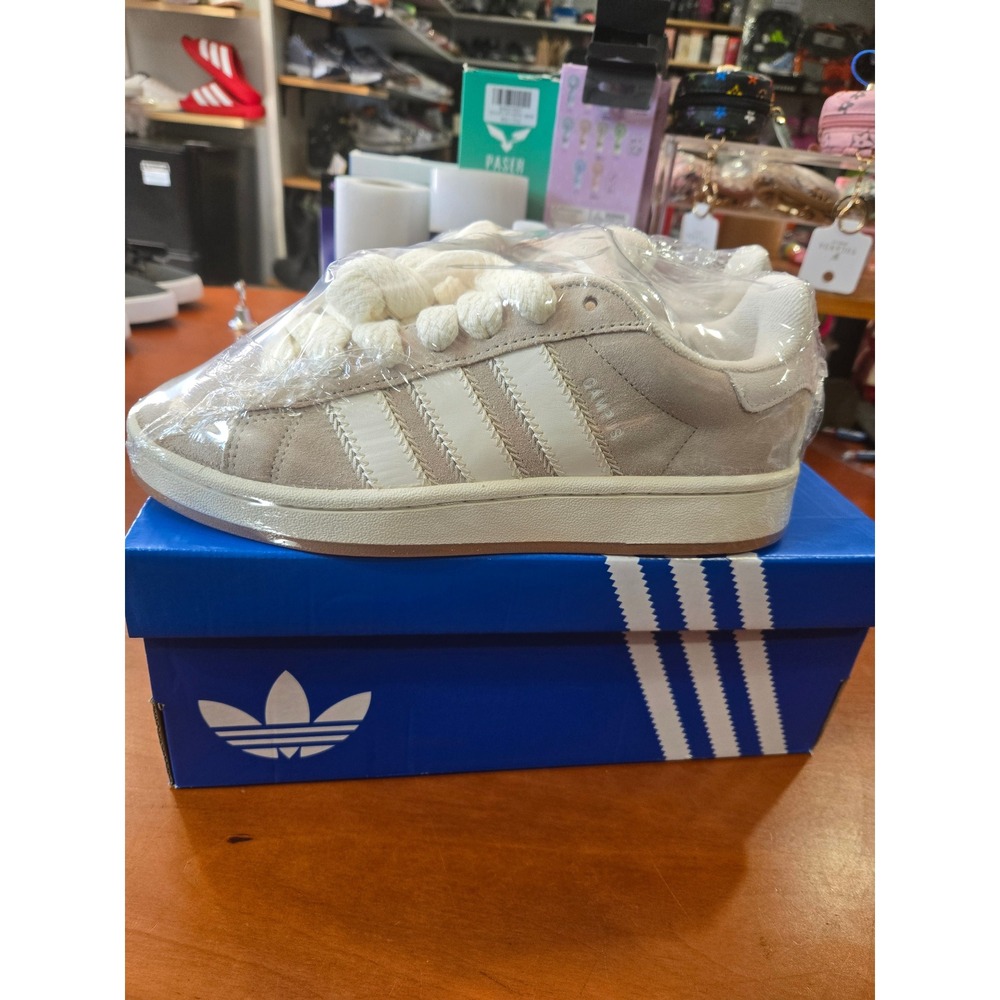 Adidas Campus 00s W Wonder White Cloud White Suede Sneakers JQ5803 Womens 7